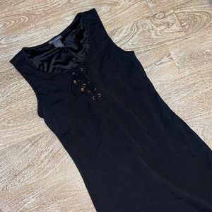 Chelsea & Theodore ❤️Like New! ❤️Black Lace Up Dress ❤️